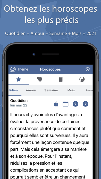 Screenshot #1 pour Astrolis - Horoscopes et Tarot
