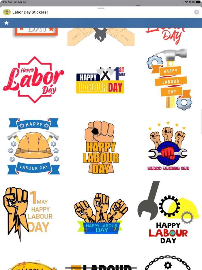 Labor Day Stickers