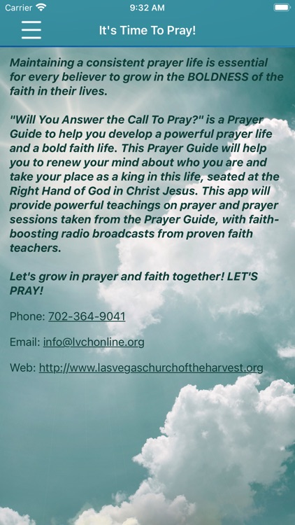 It's Time To Pray
