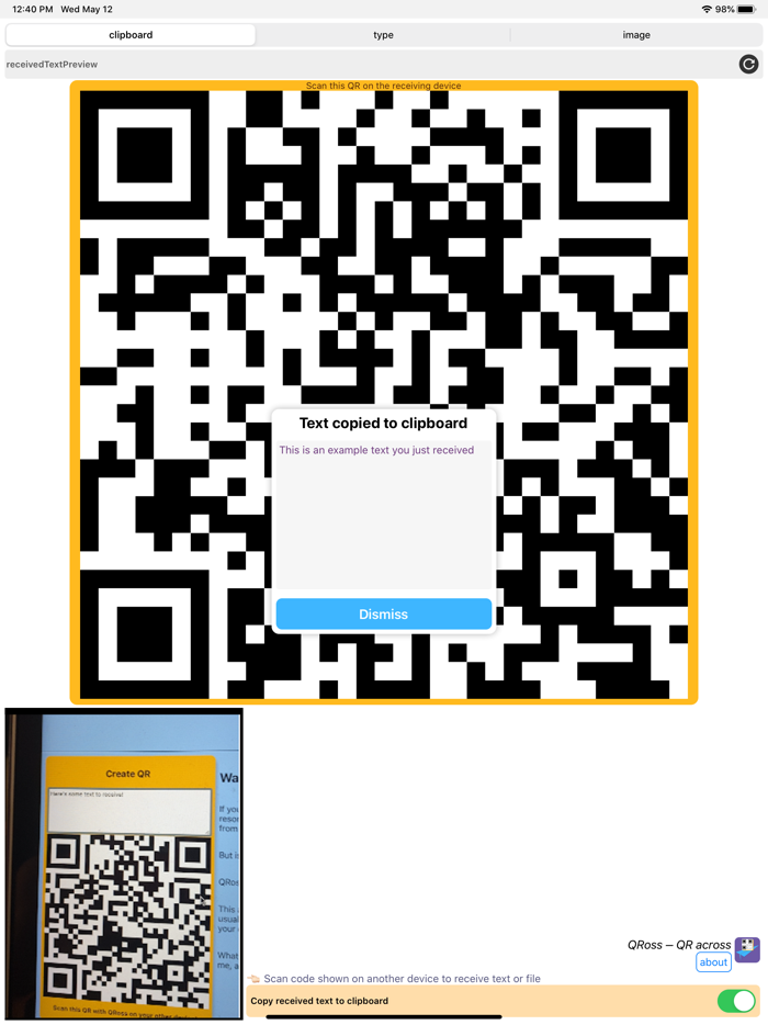 QRoss - QR your data across