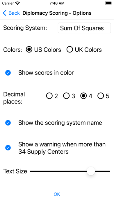 Diplomacy Tournament Scoring Screenshot