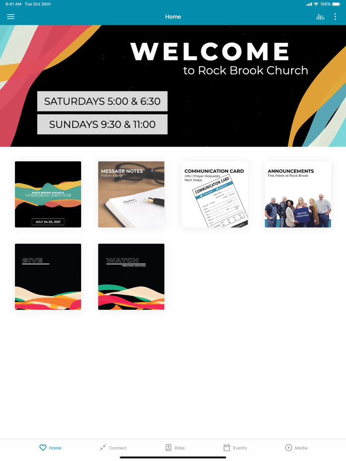 Rock Brook Church App