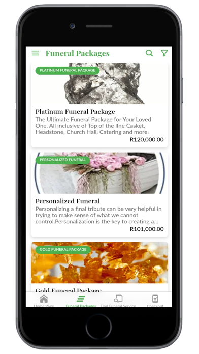 Sendoff Funeral App Screenshot