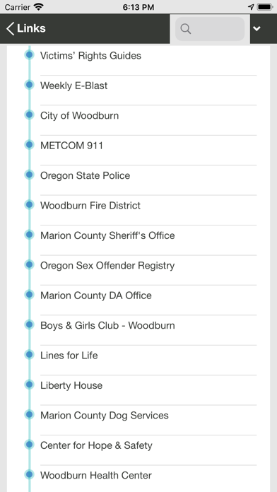 Woodburn Police Department Screenshot