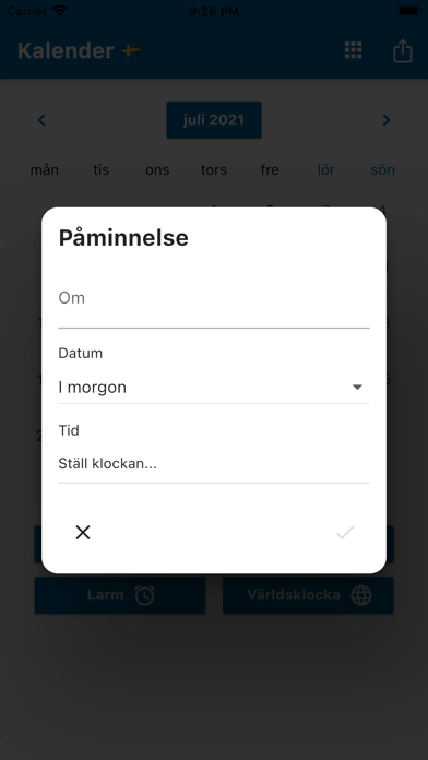 Svenska Kalendern 2024 Screenshot