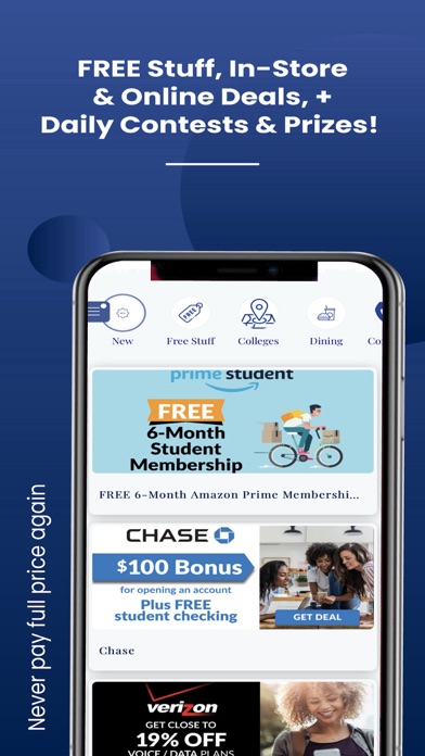 College Discount App Screenshot