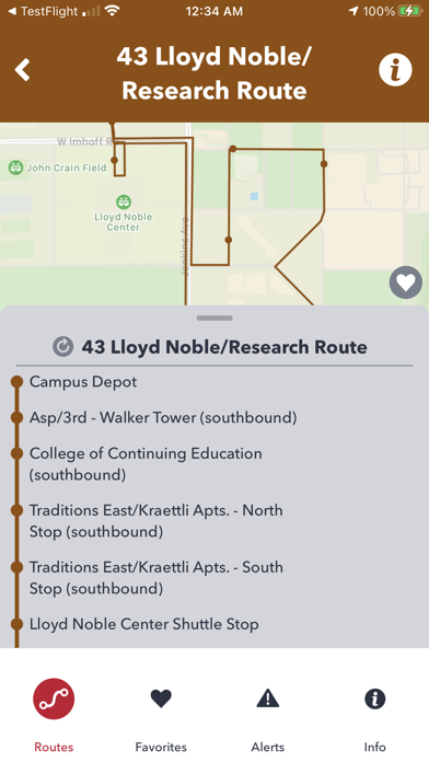CART GPS Screenshot