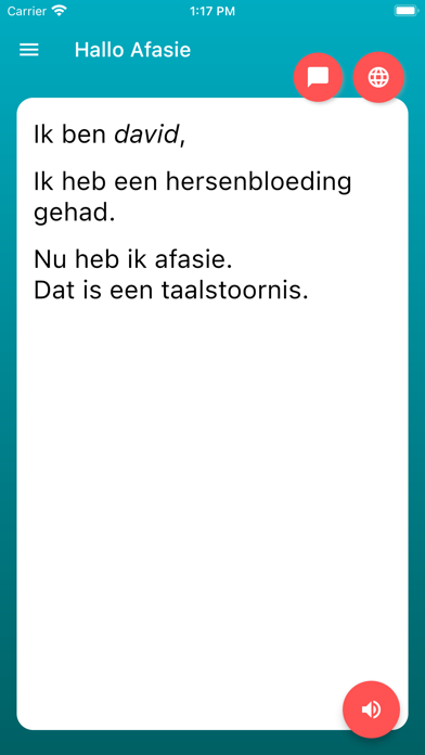 Hallo Afasie Screenshot