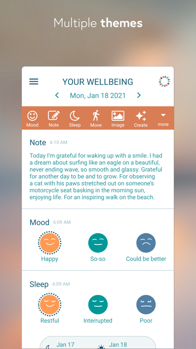 BeWell: Wellbeing Tracker Screenshot