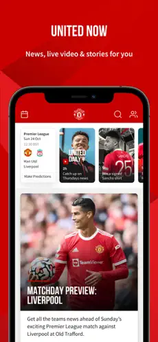 Screenshot 1 Manchester United Official App iphone