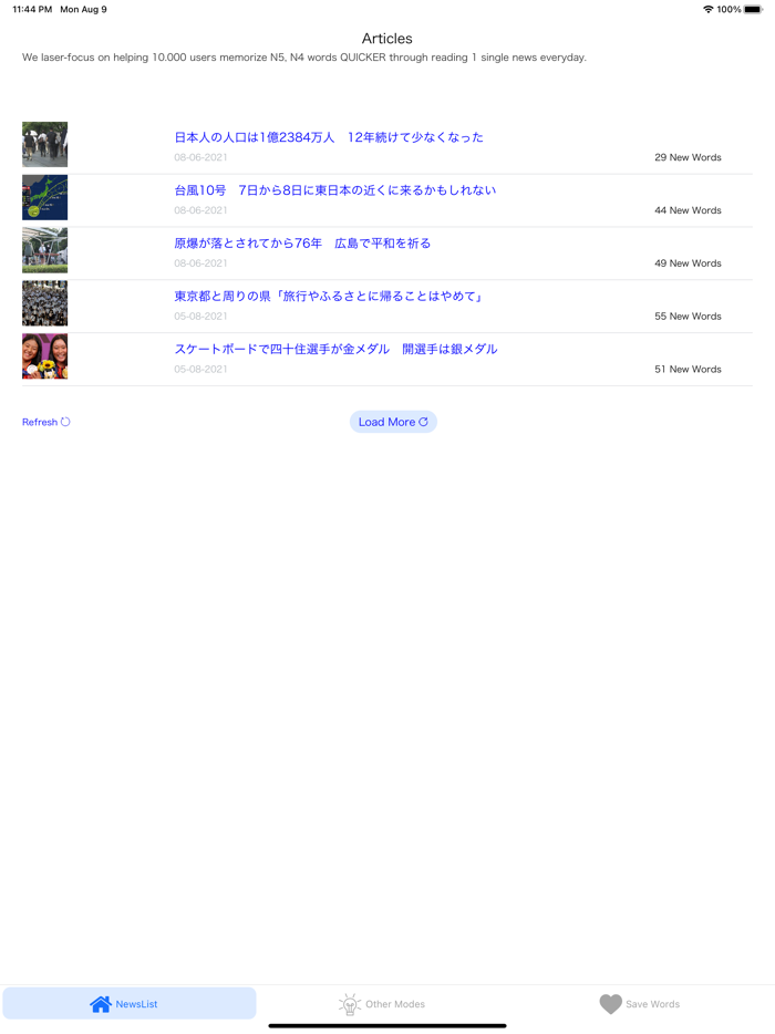 N5 Japanese News 2021