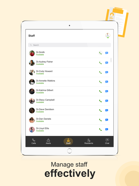 4Call iPad screenshot 5 - Medical app