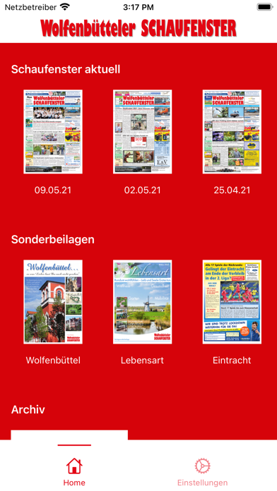 Schaufenster APP Screenshot