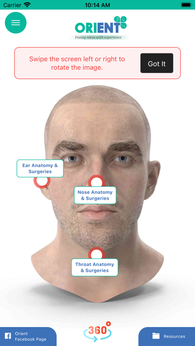 Orient ENT Counselling App Screenshot