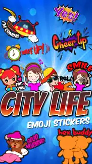 How to cancel & delete city life emoji stickers 2