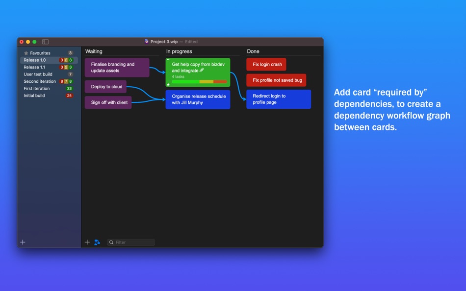 #2. WipQ - Kanban Projects (macOS) 由: Aggmedia Pty Ltd