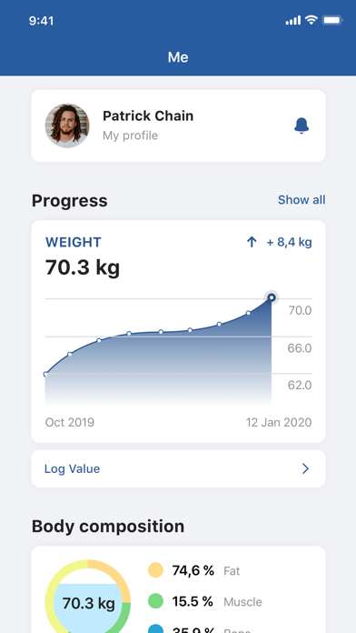 Personal Training Lounge Screenshot