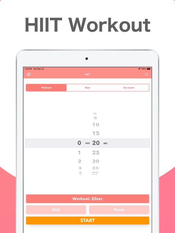 Workout & Interval Timer -HIIT iPad screenshot 3 - Health & Fitness app