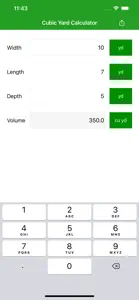 Cubic Yard Calculator Pro screenshot #1 for iPhone