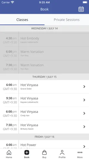 Embody Hot Yoga screenshot 2