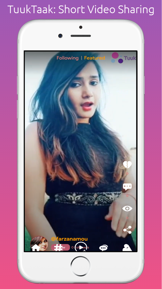 #9. Short Video Sharing: TuukTaak (iOS) بواسطة: Md Mahmudul Hasan