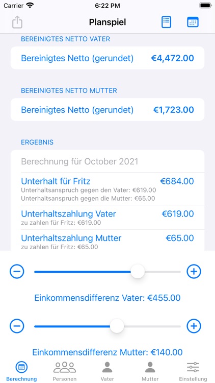 Kindesunterhalt Light screenshot-6