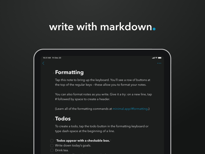 Minimal  Writing  Notes
