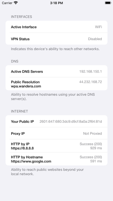 NetCheck Connectivity Screenshot