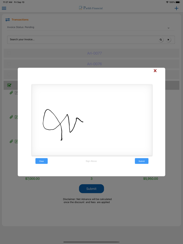 Parikh Financial Client App