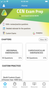 CEN NURSING EXAM PREPARATION screenshot