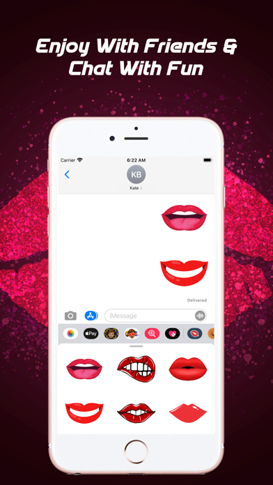 Sexy Kiss Lips Stickers Screenshot