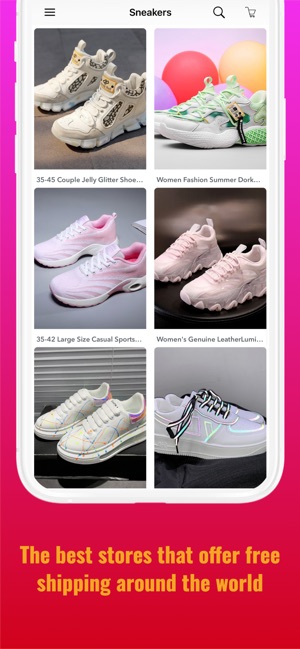 Cheap sneakers for women on the App