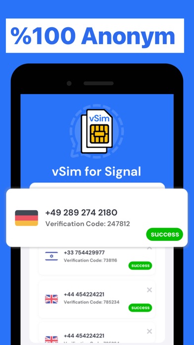 Signal Virtual Phone Number Screenshot