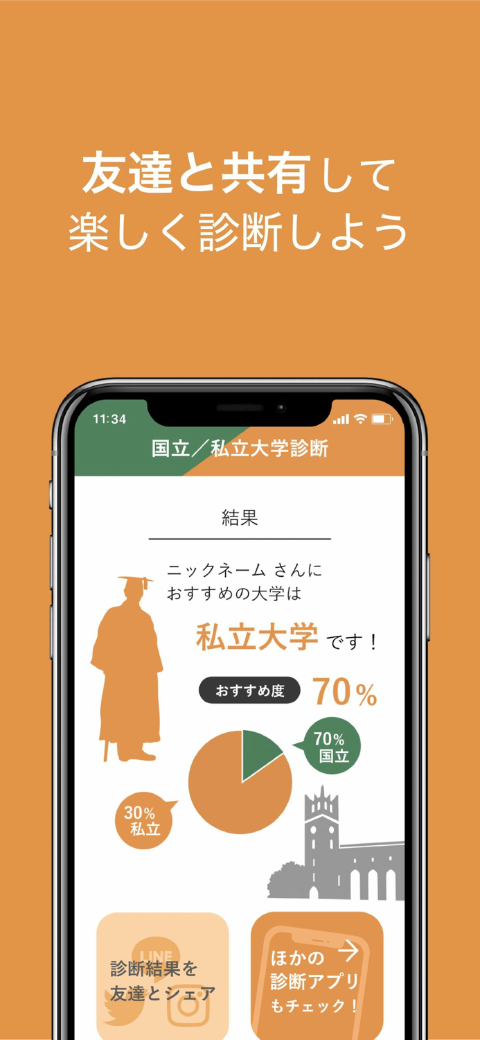 国立私立AI大学診断ーシンプル簡単な大学進学診断アプリ