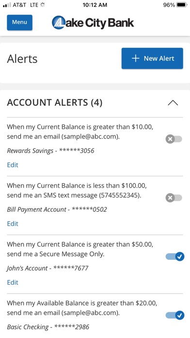 Lake City Bank Digital Screenshot