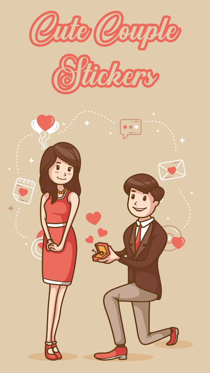 Animated Cute Couple Love