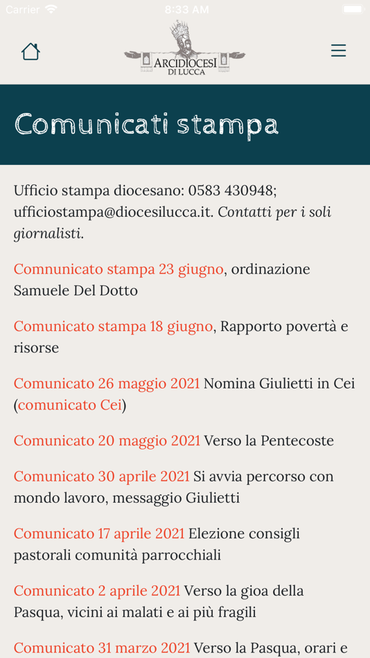 #6. Arcidiocesi di Lucca (iOS) Podle: Arcidiocesi di Lucca