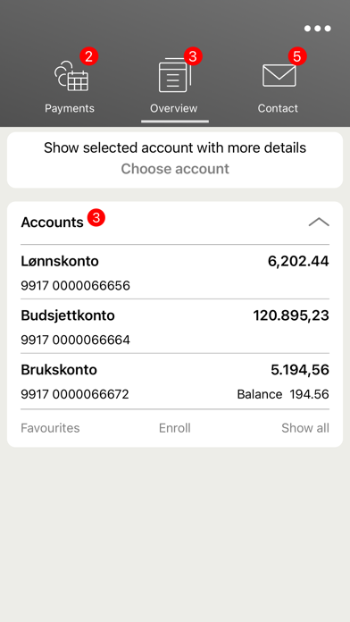 Sparebanken Din. Screenshot