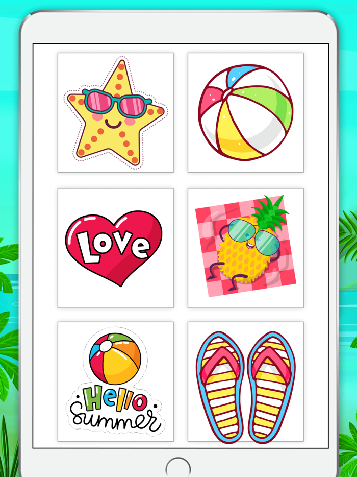 Stylish Summer Stickers