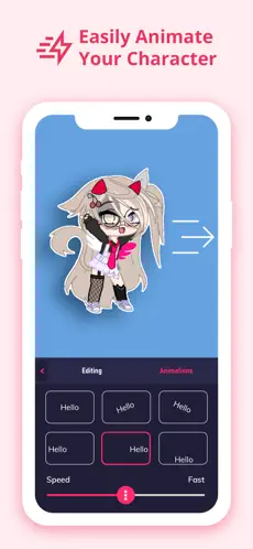 Screenshot 3 Gacha Animator, Video Maker iphone