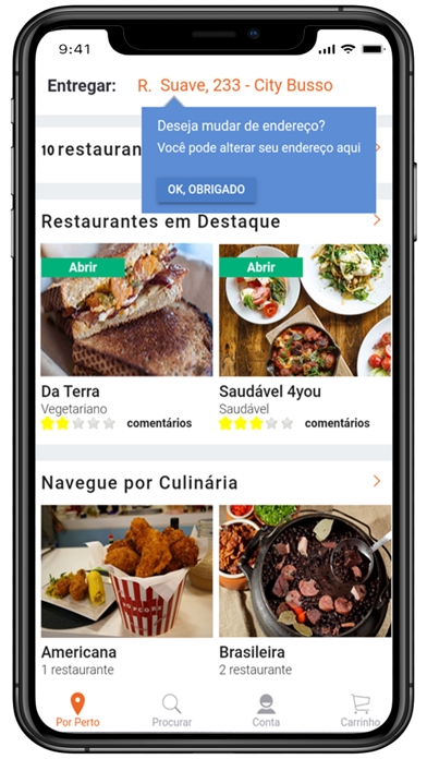 Come-Come Delivery Screenshot