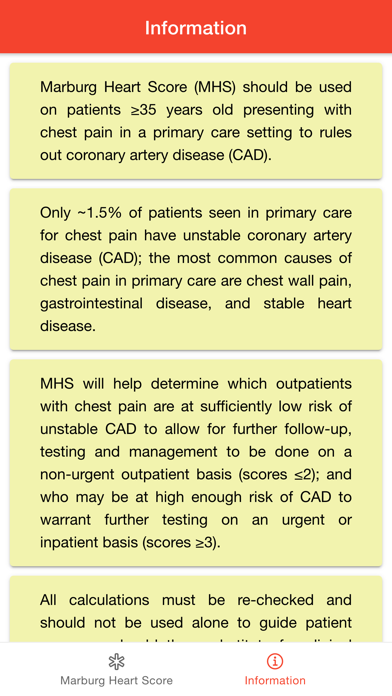 Cardiology Marburg Heart Score Screenshot