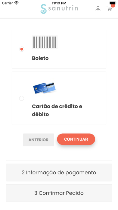 Sanutrin Aluno Screenshot