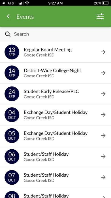 Goose Creek CISD Schools Screenshot