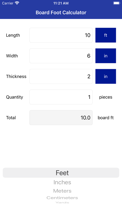 Screenshot #2 pour Board Foot Calculator Pro