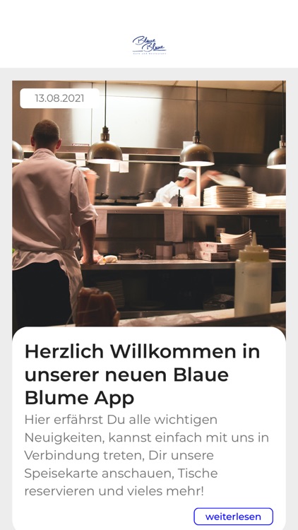 Blaue Blume App