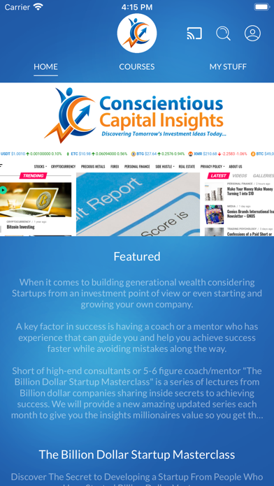 Conscientious Capital TV Screenshot