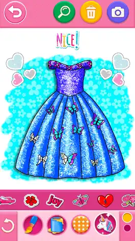 Game screenshot Glitter Dress Coloring Game apk