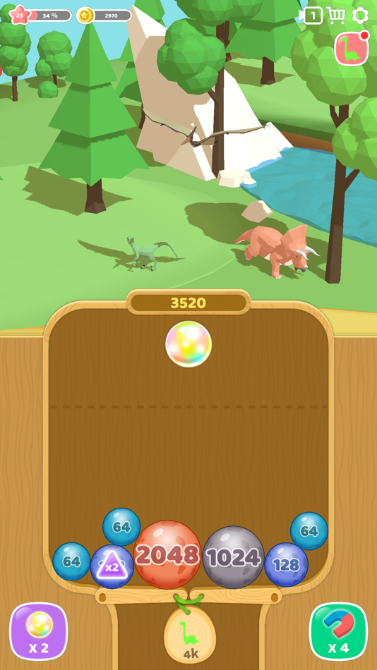 #2. Dino 2048 (iOS) 由: Super Awesome Inc.