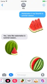 animated watermelon stickers iphone screenshot 4